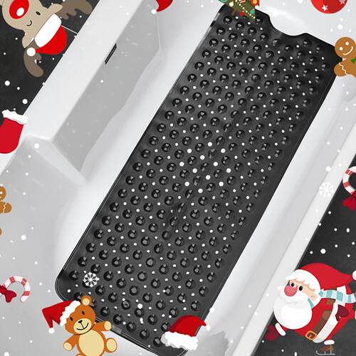 Non Slip Bath Rug 1pc Round Hole Design Shower Mat With跨境