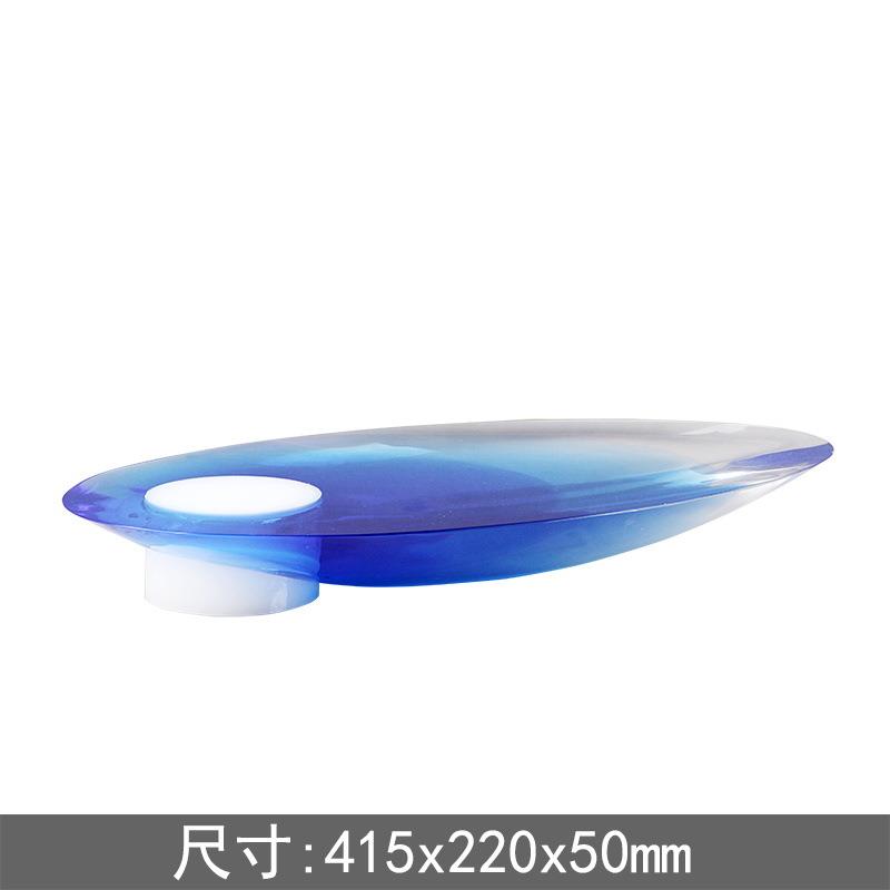 水晶球托盘摆件简约现代创意设计工艺品样板房间软装客厅桌面摆件