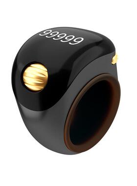 s8拨珠OLED多通道可调大小电子戒指款可充电智能计数器戒指可充电