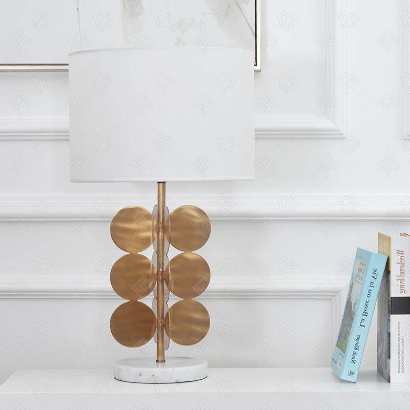 艺术台灯个性简约现代美式卧室床头灯客厅装饰灯具1313