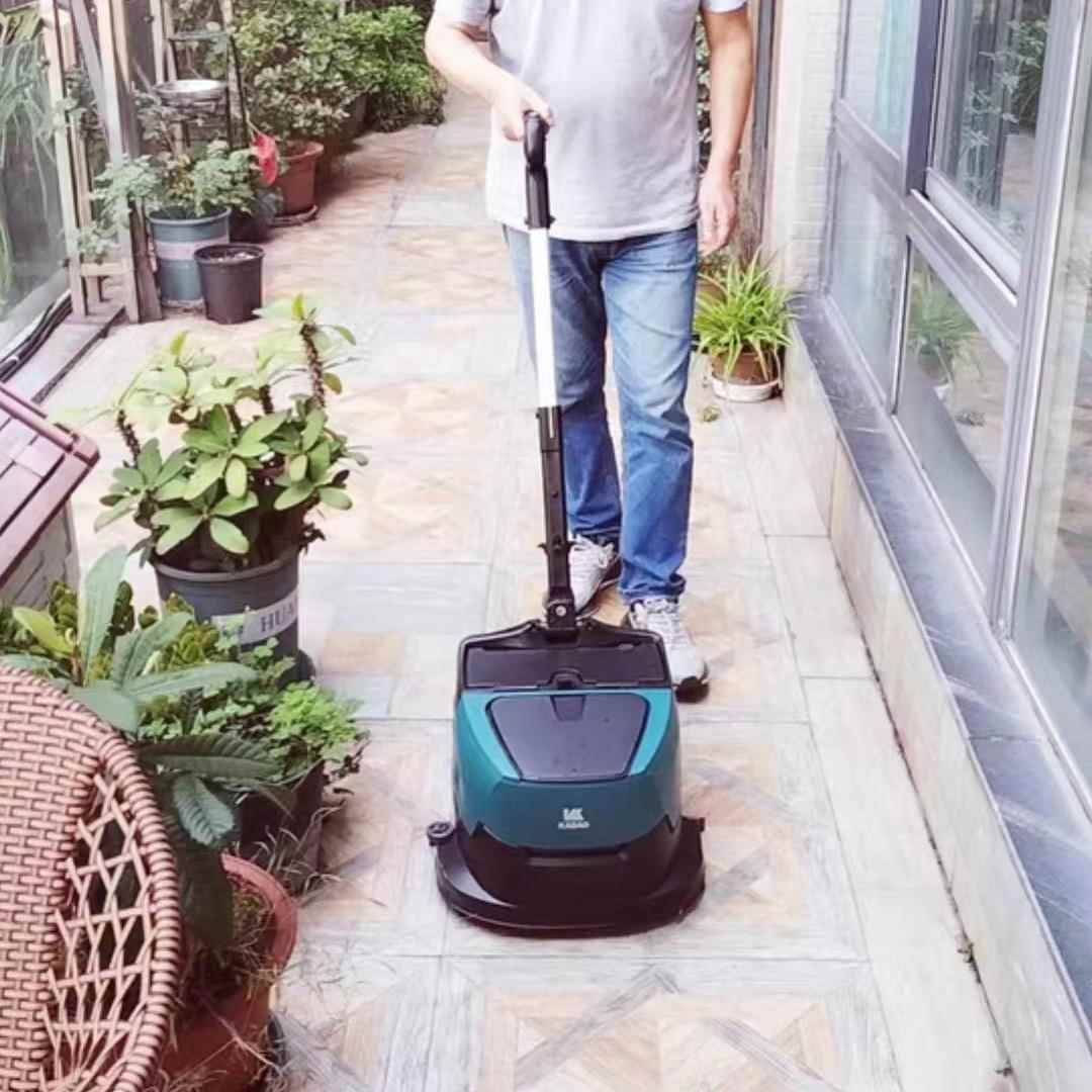 K-02小型洗地机商用工业酒店别墅家用手推式洗地机吸拖一体扫地机