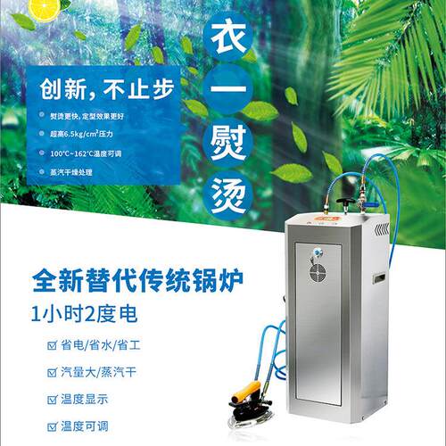 全蒸汽智能熨烫服制装衣厂工机业器干洗涤电YY-220-4蒸汽发生锅炉