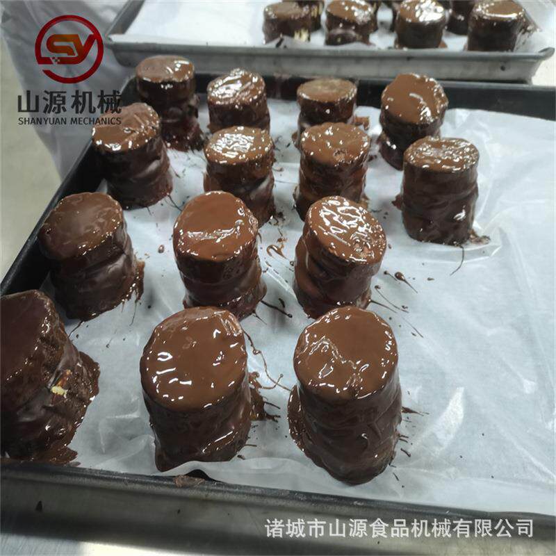 吐司面包裹巧克力机全自动巧克力涂层机面包片裹黄油的设备