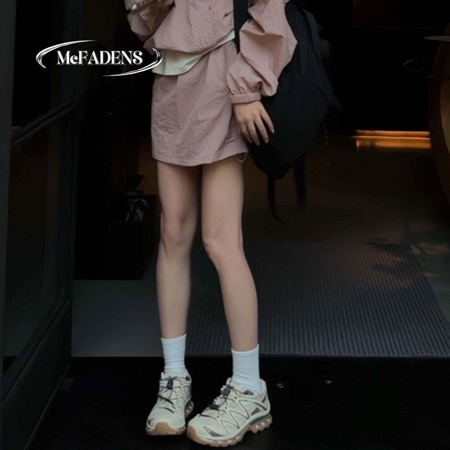 香港慵懒风夏季套装女装新款连帽拉链卫衣外套高腰半身短裙两件套