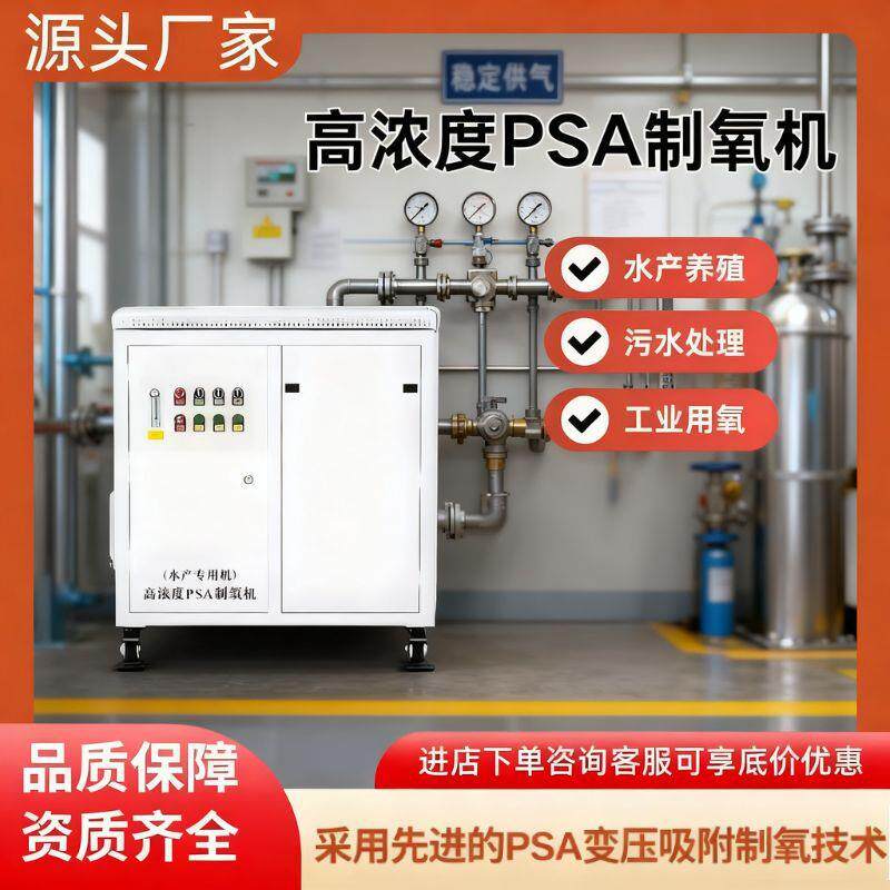 小型工业制氧机水产养殖鱼池用高密度水体增氧玻璃烧结助燃纯氧机