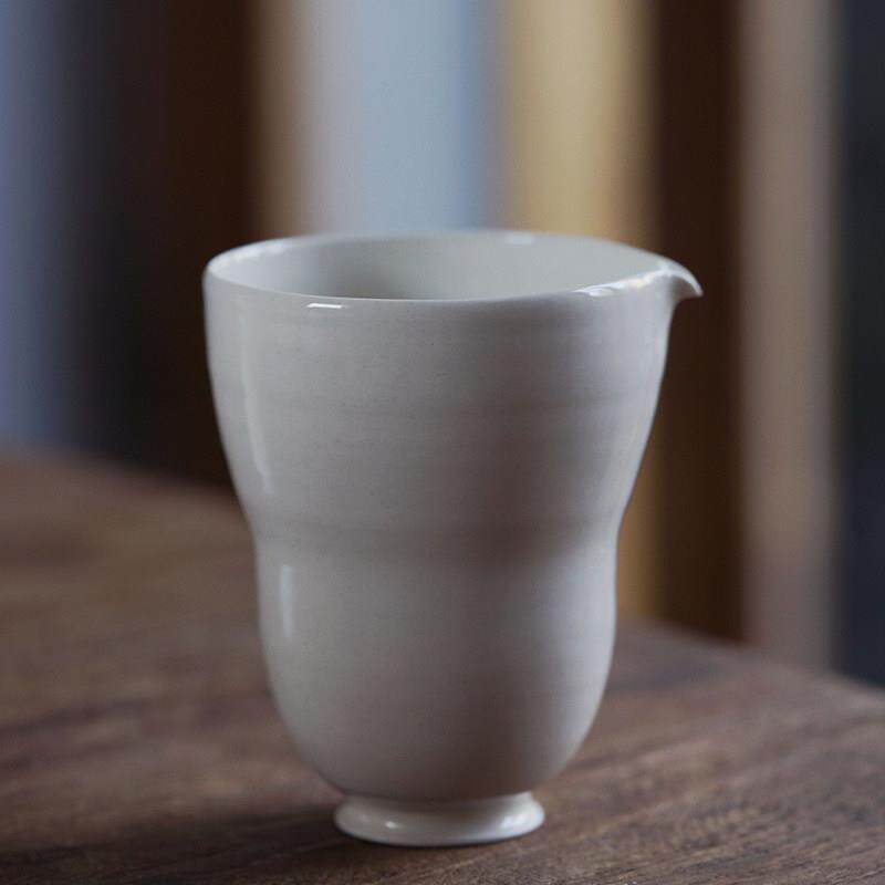 元无公道杯陶瓷葫芦茶具公道杯单个草木灰分茶器皿高端公杯分茶器