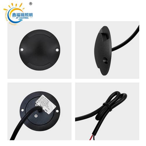 LED圆形超薄地埋灯地灯户外防水嵌入式侧发光埋地灯步道灯