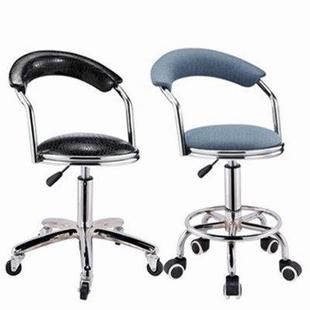 堡讯吧台椅升降旋转椅子家用现代简约高脚椅靠背滑轮圆凳拉车盖布