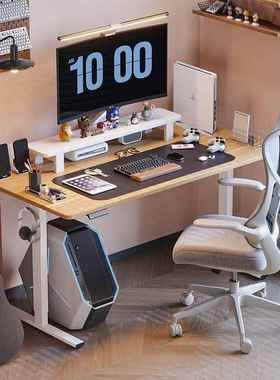 乐歌E2S电YXO动升降降桌学习课桌站立移动办公书电台桌式桌升脑书