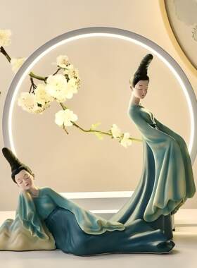 祇此青绿中古vintage摆件宋式美学唐代桌面文创ins新中式古风仕女
