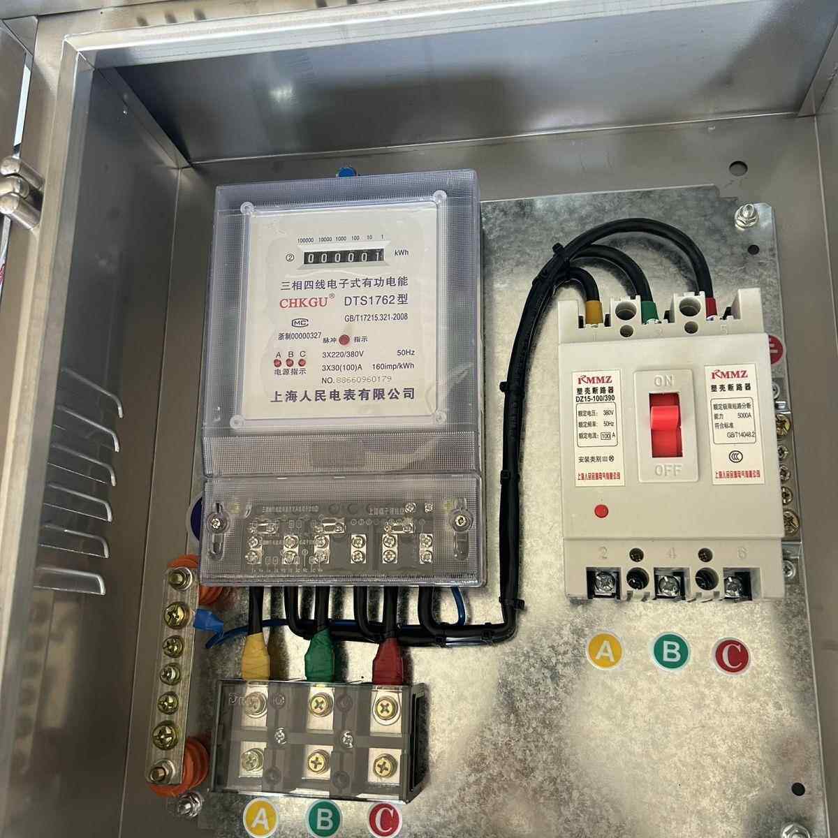 三XWA相四线电表箱成套配计电箱电表量箱好线 100接A 3 80V动力箱