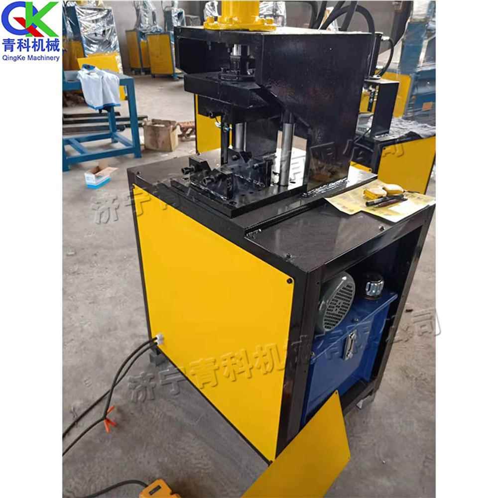 90度双工位液压切角机 不锈钢楼梯扶手剪角机 小型金属管材冲弧机