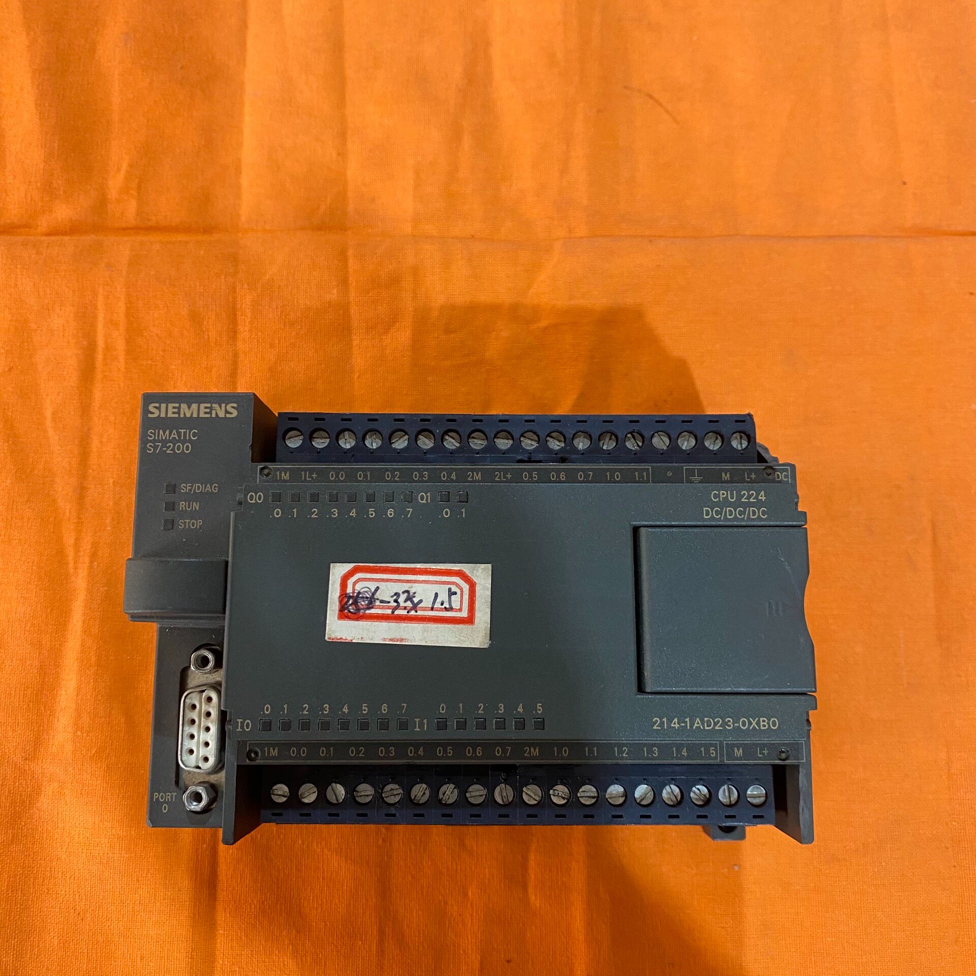 西门子S7-200 PLC主机，CPU224，拆机件，功能正