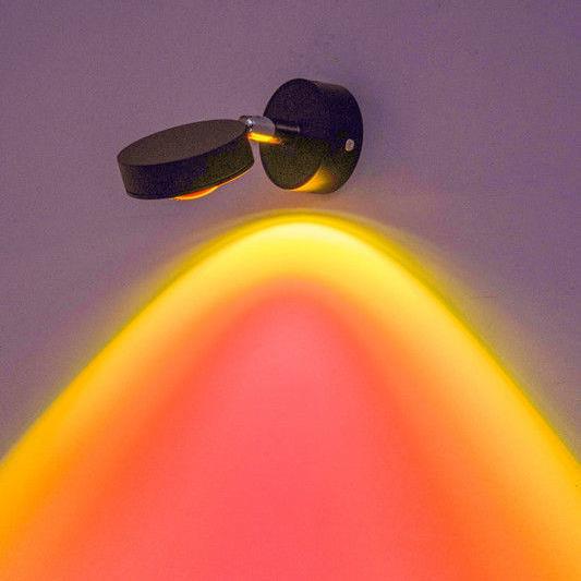 led壁灯日落氛围灯电视背景夕阳灯客厅洗墙床头氛围灯装饰壁画灯