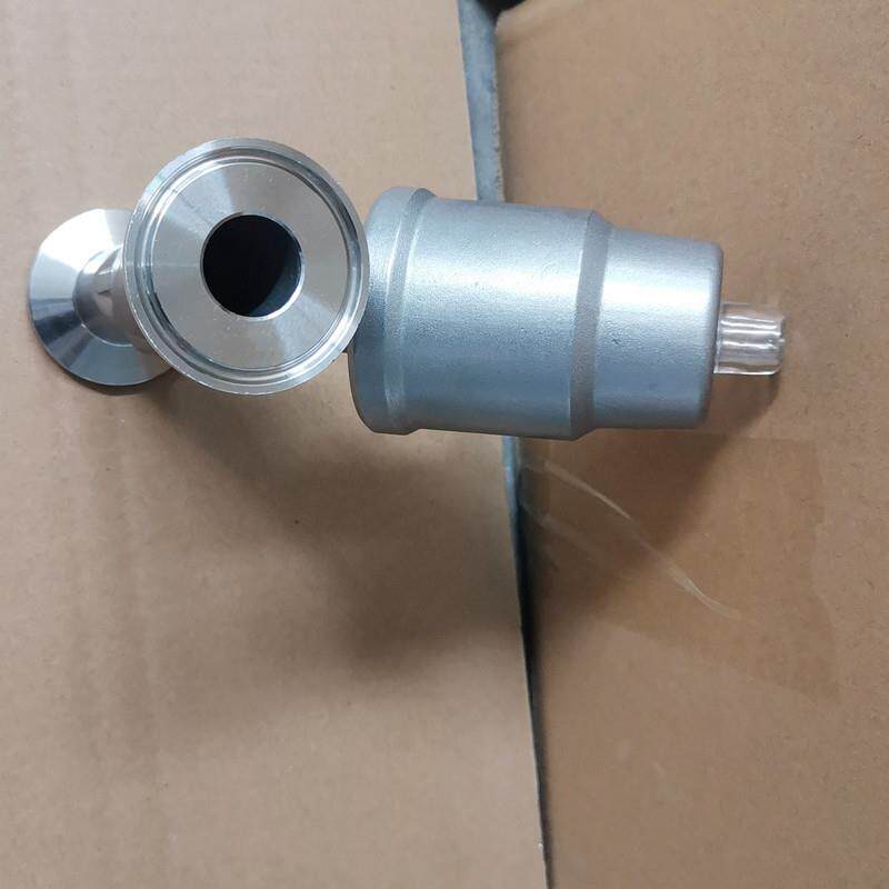 不锈钢二位二通卡箍角座阀DN20快装式发泡机械用气动控制阀