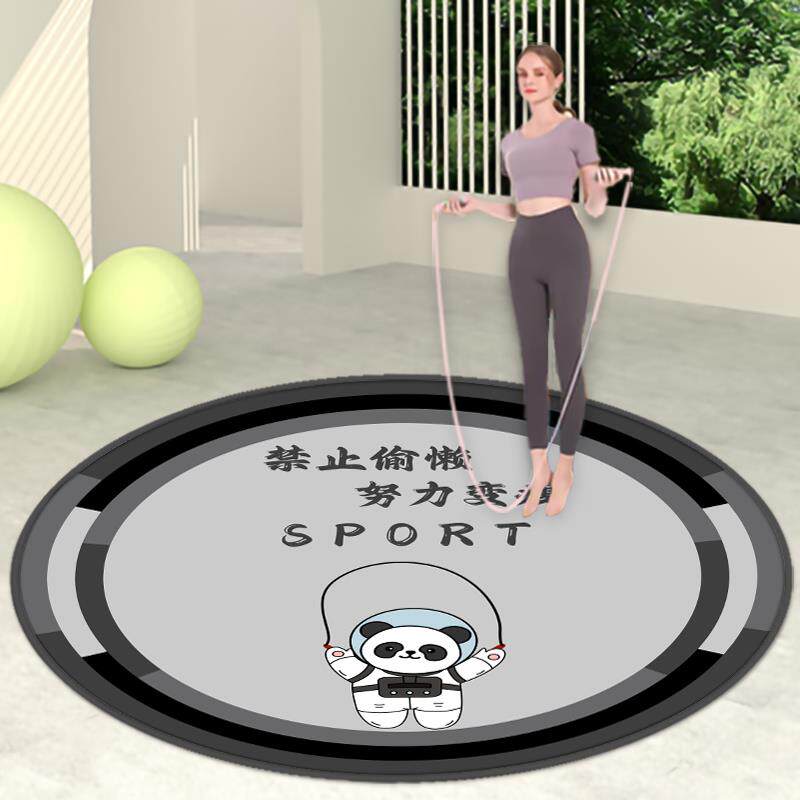 高档跳绳减震垫运专业隔音室内防滑瑜伽健身静音用地垫圆家形动毯