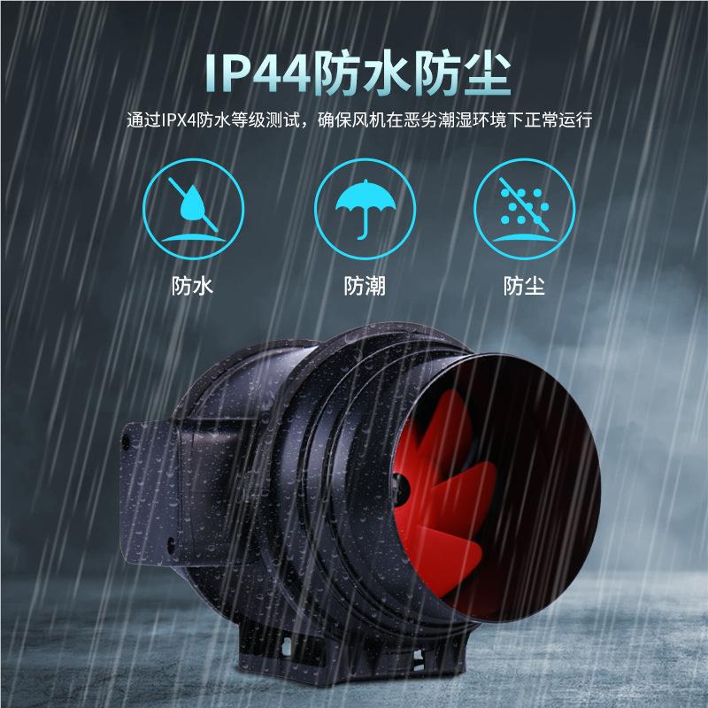 AC10-23840V2斜流管道风机150强风度排气扇温湿控制旋0钮EC调速