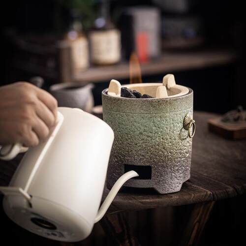围炉煮茶户外茶煮炭茶炉炭炉火炉野外煮器外户大号碳炉火000325炉