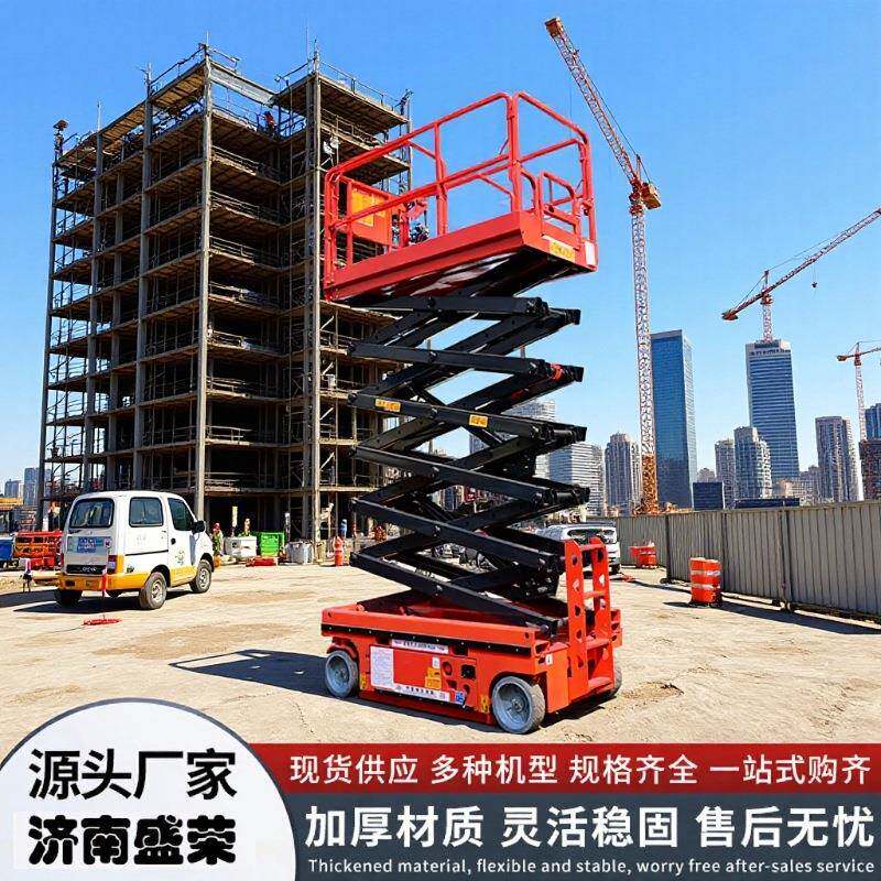 14米全自行剪叉式升降机自行走升降平台14米全自行升降作业车