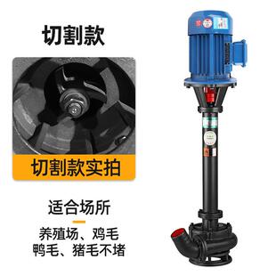 立式泥浆泵三相大机功率抽鱼塘淤抽泥污泵抽粪污DRV泥水泵清淤清
