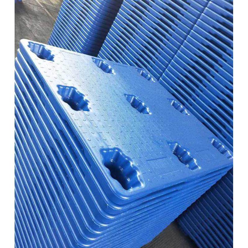吹塑托盘 卡板 平面九脚吹塑托盘塑胶卡板物流周转叉车塑料托盘
