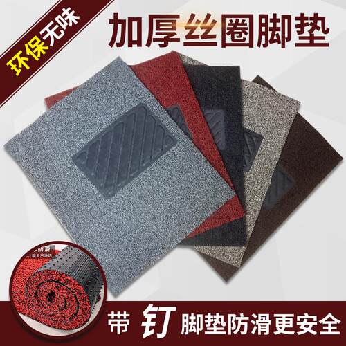 汽车丝圈脚垫通用单个主副驾驶地垫易清洗可自裁剪车脚垫防水加厚