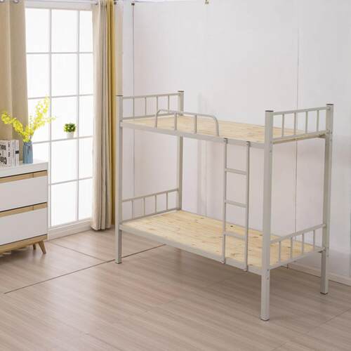 广西铁架床学生工人公寓高低床双层铁床员工宿舍金属上下铺双人床