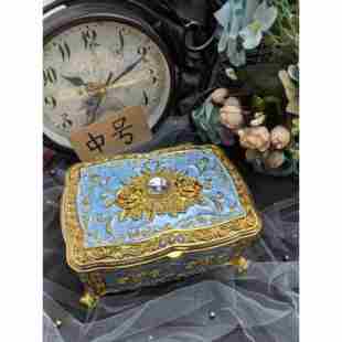 高档2018款 出口俄罗斯琅礼彩釉锡合金新非亚克力带珐钻品首饰 欧式