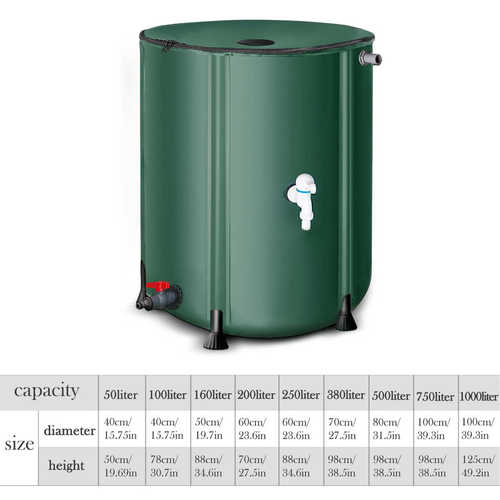 雨水收集器家用可折叠蓄水桶户外大号储存水桶接水桶带盖多功能