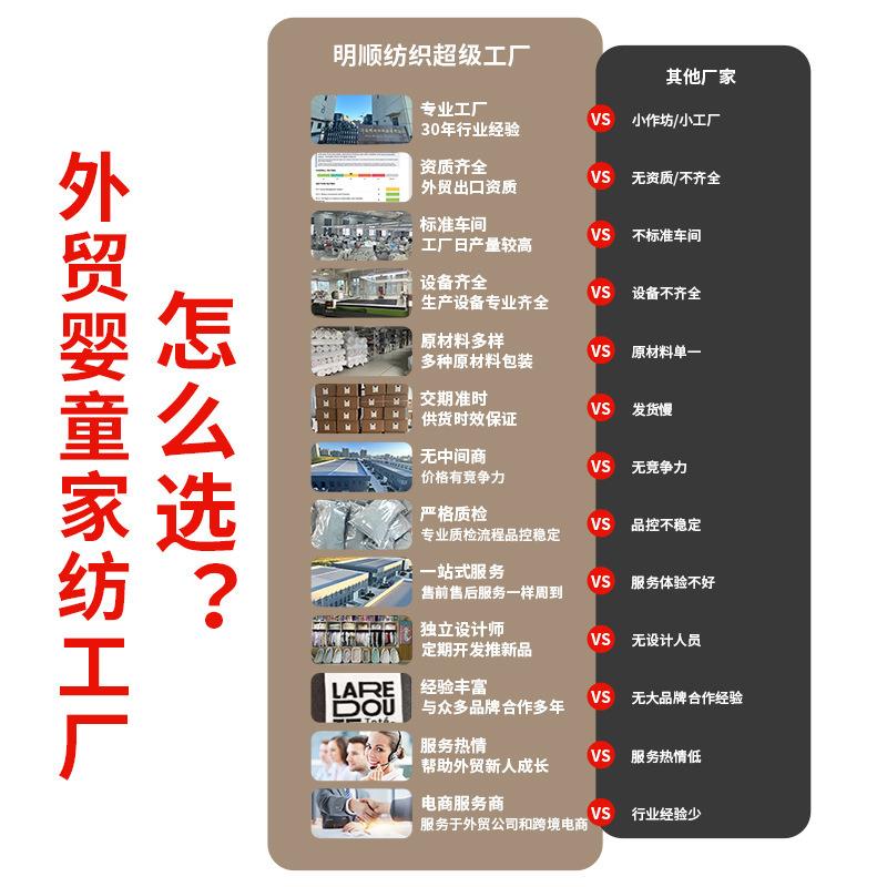 跨境现货一套起批纯棉大象A款床围一套六个儿童床围外贸跨境