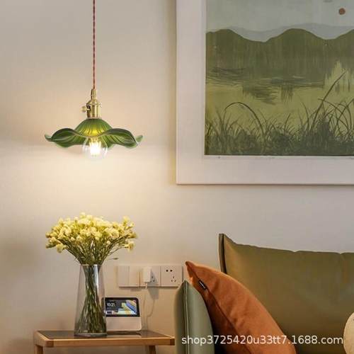 美式复古中古风头小床玄吊卧室灯书房餐68927厅客厅走廊关楼梯中