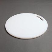 圆形商用食品级PE塑料切菜板加大白色抗菌防霉砧板家用薄水果垫板