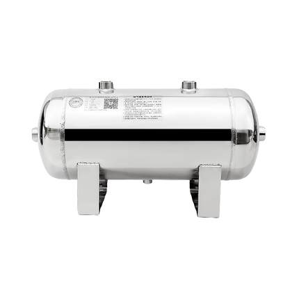 304不锈钢储气罐10L30L小型卧式亮面磨砂卧式压力容器设备缓冲罐