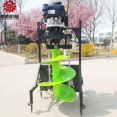 手扶式脚踩式地施挖坑机农用果园肥打钻洞钻栽植孔树打桩钻FWX打