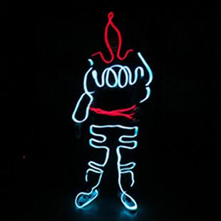 优质el冷光线舞台表演新主舞演出发光服酷炫年会演出节日气氛道具