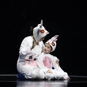 猜猜我有多爱你表演道具儿童小兔子演出服动物服幼儿园小白兔舞蹈