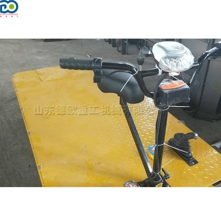 四轮电动拉砖平板运输设托备工GCJ地四电运车轮座驾式动运输车
