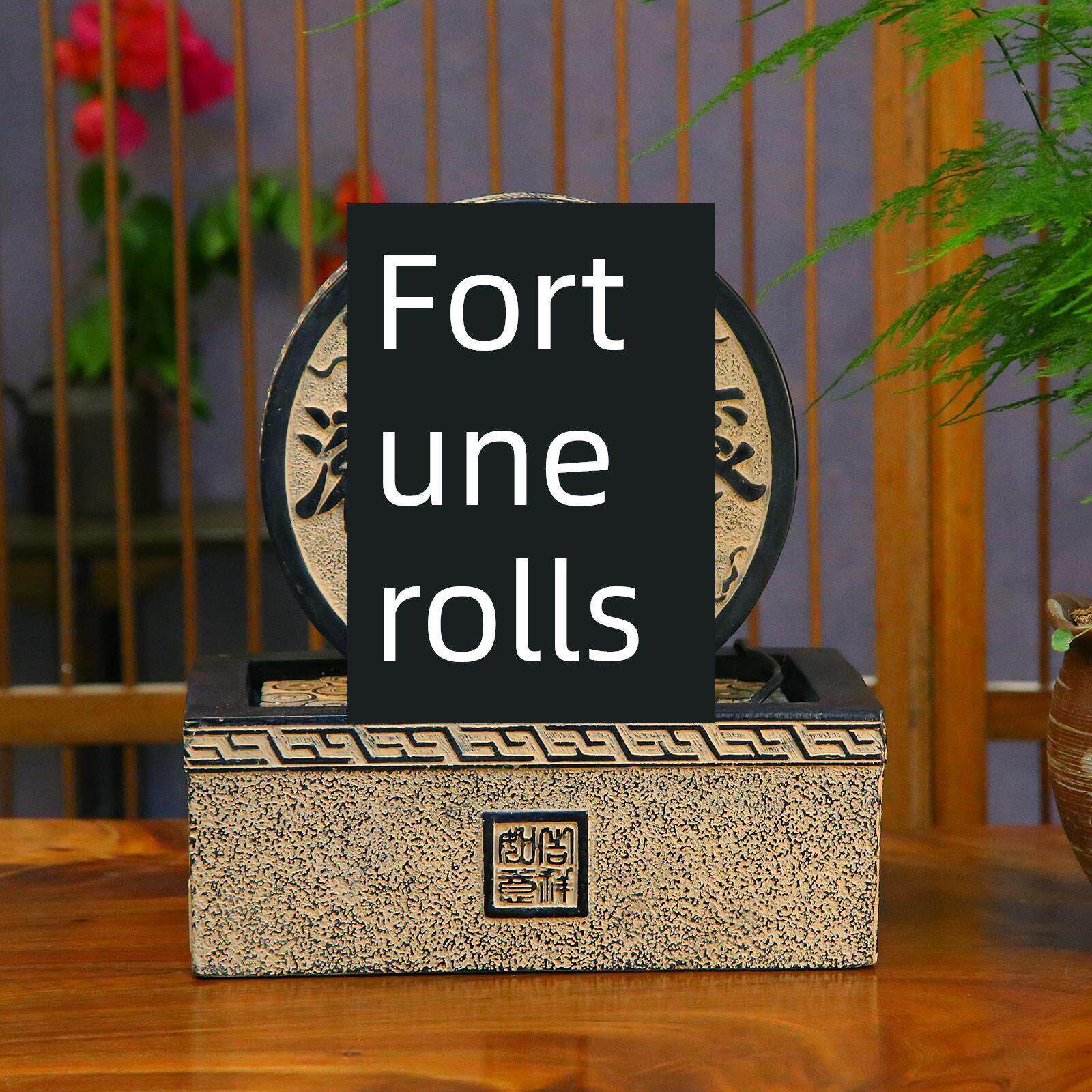 创意流水赚钱循环水招财办公室桌面装饰前台喷泉小摆件开箱礼物