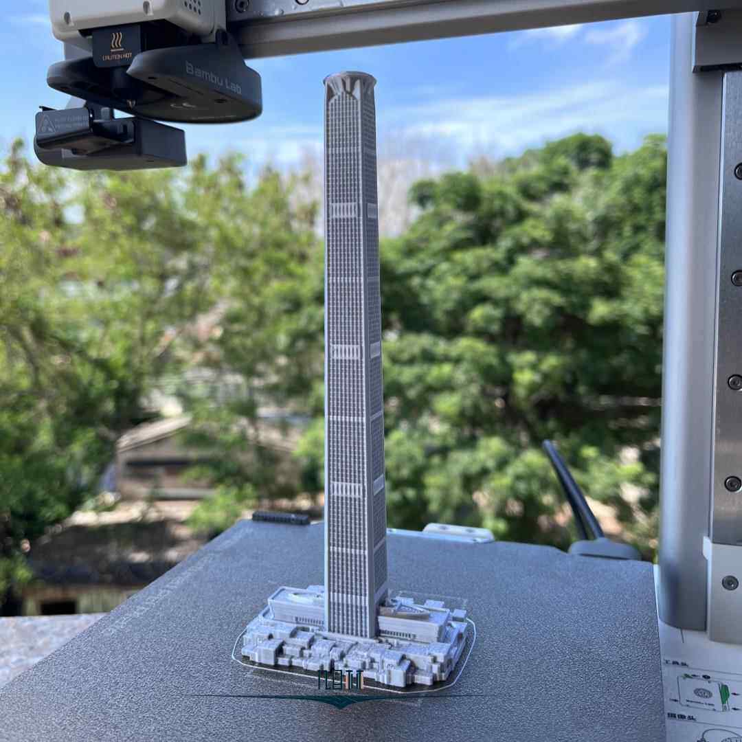 高银金融117大厦模型天津地标建筑摆件礼品简约旅游建筑工艺品