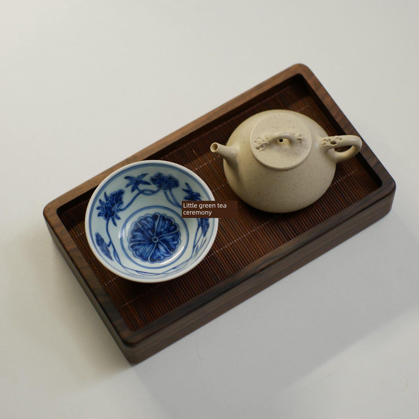 单人饮用核桃小实木茶盘便携式茶桌茶盘储水茶盘