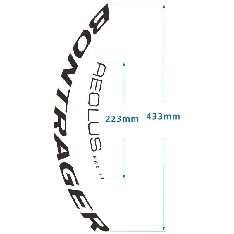 棒槌哥Bontrager Aeolus Pro 37 TLR 公路碟刹轮组自行车贴纸车圈