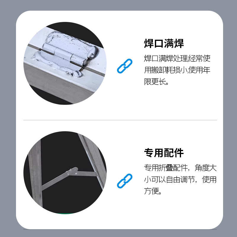 A字板广告牌架 户外人字可折叠a板 马拉松球场围挡双面展示A字架