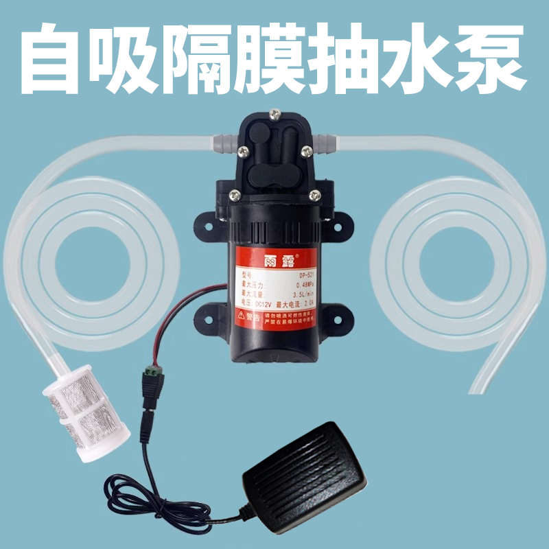 家用隔膜泵电动吸水净水机直流12V小型自吸泵抽水泵净水器