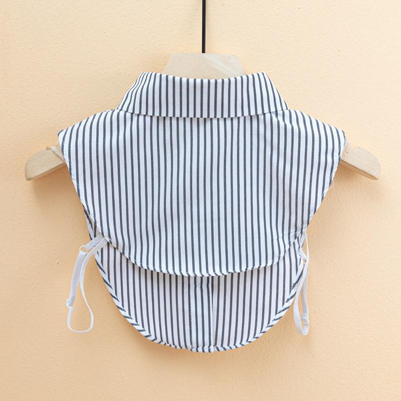 条纹百搭衣领毛衣装饰韩版假领