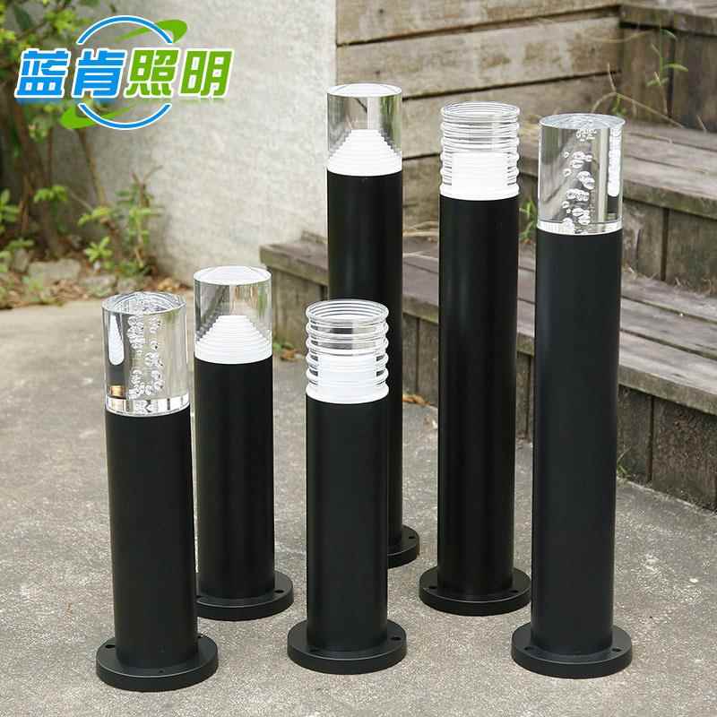 户外草坪灯防水水晶气泡亚克力圆柱草地灯花园别墅庭院草地景观灯