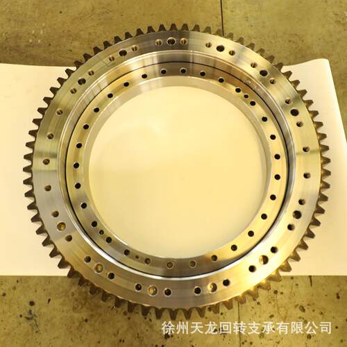 三排滚支柱齿圈487回转承精度大高直型回转转盘轴承厂家供