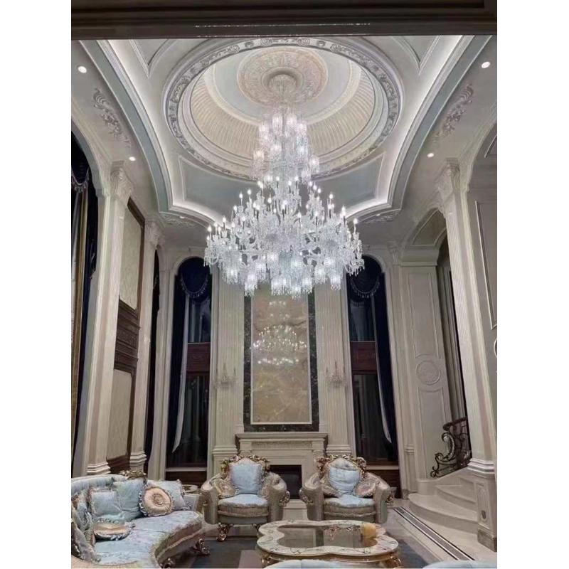 长大气吊灯酒店别墅大堂中楼复式大奢华客厅吊灯空楼楼挑水晶吊灯