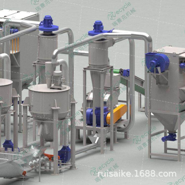 瑞赛克新型风机叶片回收利用机械 退役风力发电片粉碎机 固废处理