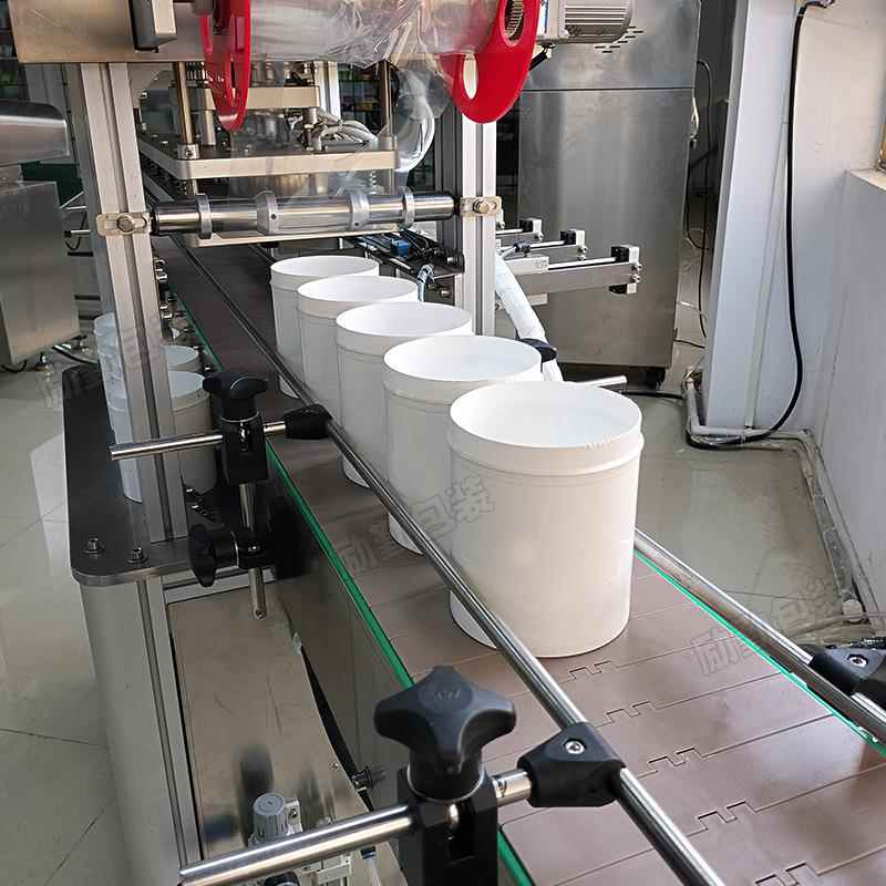 1~6个灌头广口490瓶子薄膜封机塑料瓶锡箔纸封膜机可配口自动装旋