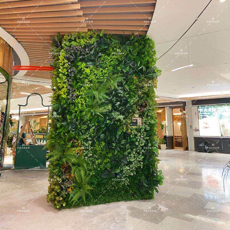 仿真植物墙直播间网红形象墙人造绿植背景草坪上墙装饰绿化植物墙